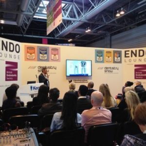 Presenting at the Dentistry Show, Birmingham, England